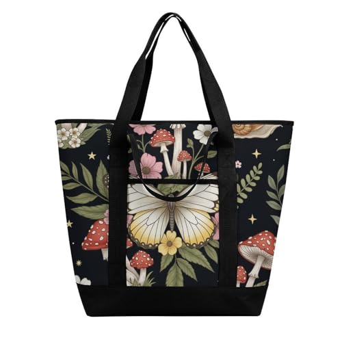 Fashionable Commuter Tote Bag Large Insulated Work Handbag