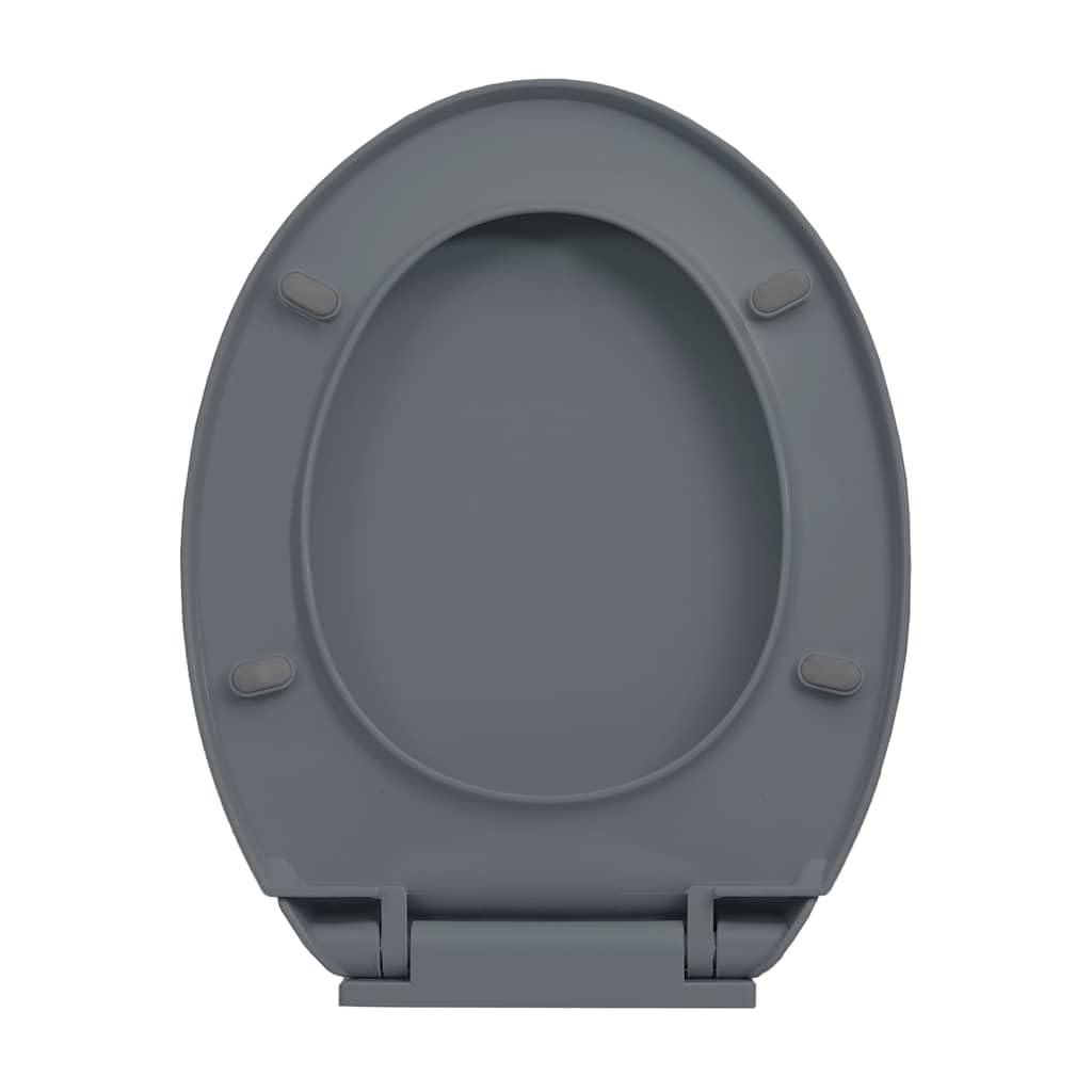 Asiento de inodoro con descenso automático, ovalado, cierre rápido, universal, de plástico, fácil de limpiar y estable, para baño, baño de invitados y sanitarios