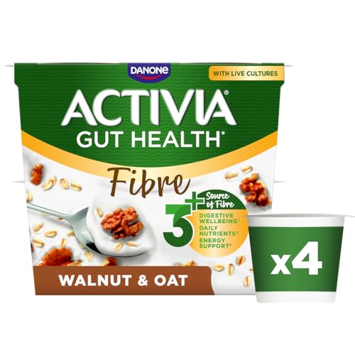 Activia Walnut and Oats Yoghurt 4 x 120 g (Packaging May Vary)