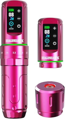 Dragonhawk L3 Kit Macchinetta per Tatuaggi Penna Senza Filo Rotativa,