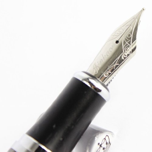 Jinhao Luxury 750 Fountain Pen With Black And Silver Lattice Shape #TOP1