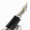 Jinhao Luxury 750 fountain pen with black and silver lattice shape