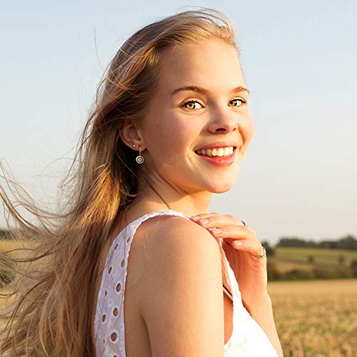 Trendy 18k Gold Plated Huggie Hoop Earrings CZ Evil Eye Charm Dangle Earrings Aesthetic Dainty Simple Earrings2