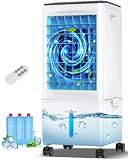 Portable Air Conditioners, Portable AC Unit, Evaporative Air Cooler w/2.5Gal Tank, Fast Cooling, 3 Speeds, Windowless Air Conditioner w/7H Timer, Swamp Cooler for Room Home Office Garage