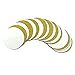 MerryNine Paper Garland, 5 Pack 50ft Glitter Paper Garland Circle Dots Hanging Decor, Paper Banner for Baby Shower, Birthday, Nursery Party Decor (White Gold)