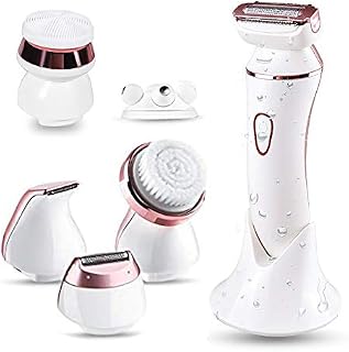 Electric Shaver for Women,6 in 1 Lady Electric Wet/Dry Shaver for Legs