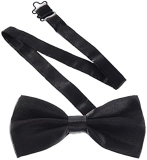 Sumind Men's Pre-Tied Bow Ties Tux Bowtie Adjustable Formal Neck Bowtie for Parties (Black, 1 Piece)