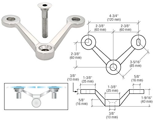 CRL Polished Stainless Double Arm V