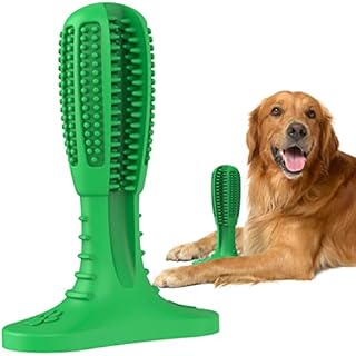 RUCACIO Dog Chew Toys, Indestructible Tough Durable Dog Toothbrush Toys For Aggressive Chewers Dogs Dental Care Teeth Cleaning