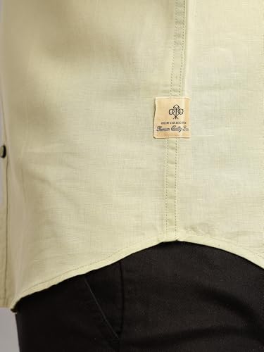 Image of Thomas Scott Men's | Solid | Half Sleeve | Regular Fit | Premium Irish Linen | Spread Collar | Casual Shirt