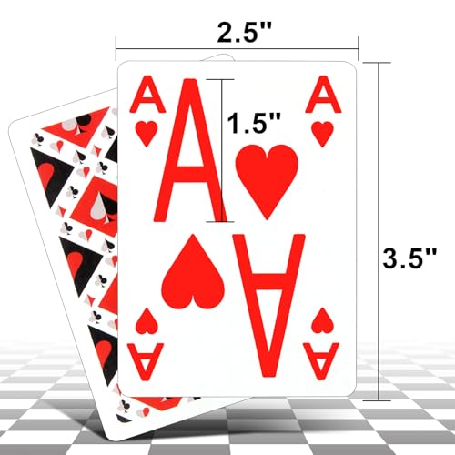 2 Cartas de Poker con Numeros Grandes para Baja Vision miniatura 2