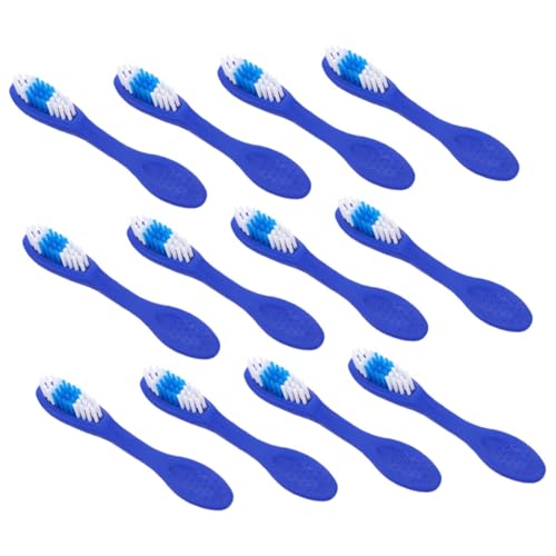 PERSELOSO 12 Piezas Cepillo de de prisión Mini Cepillo de Cepillo Corto Cepillo de Viaje Suministros penitenciarios Cepillo de de Viaje Nylon Blue