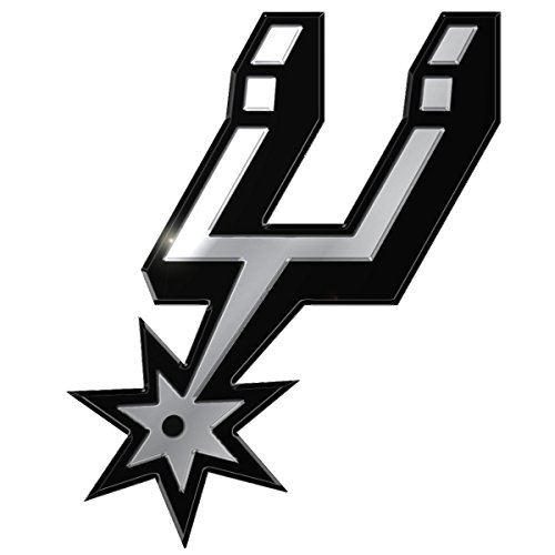 NBA San Antonio Spurs Metal Emblem, One Size, One Color