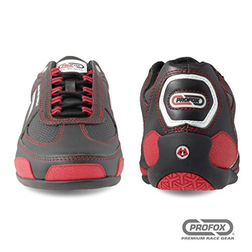 Challenger Leather Driving Sneaker for Sport Leisure (Red, 12)2