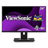 ViewSonic VG2456A 24 Inch 1080p IPS Monitor with USB 3.2 Type C with 90W Power Delivery, Docking...