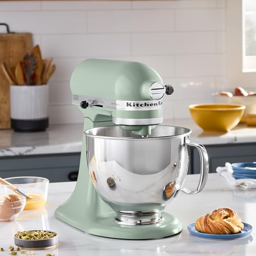 KitchenAid Artisan Series Batidora de Pie con Cabezal Inclinable de 5 Cuartos, KSM150PS, Cardamomo