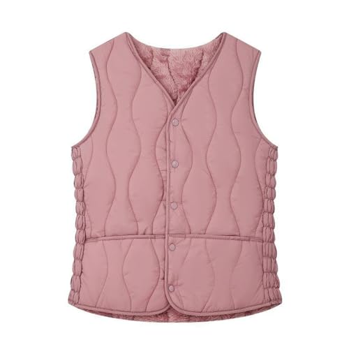 Chaleco acolchado alternativo plumón para mujer con forro polar cálido