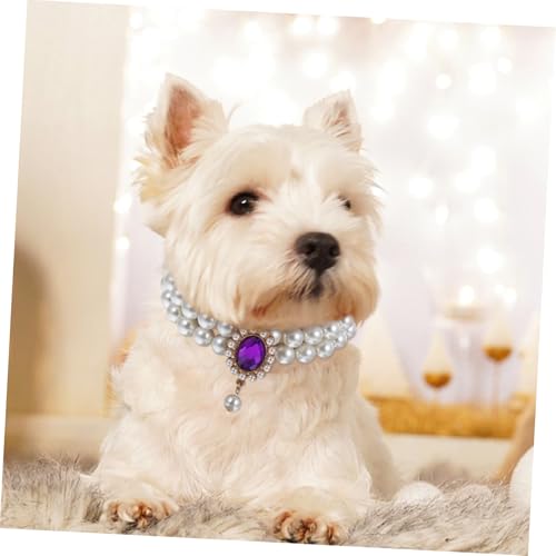 Collier perles chat et chien réglable double couche pour chiot - 4