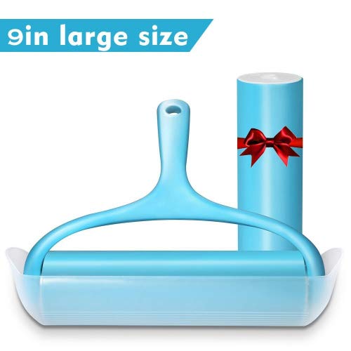 Sticky Lint Roller, Reusable Washable Adhesive Lint Remover Brush for Pet Hair, Floor, Carpets, Clothes, Furniture, Sofa, Dust, Car (Large/2 Refills) - Thumbnail 4