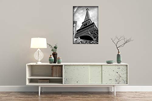 Black And White Eiffel Tower Wall Art Decor Canvas Painting Kitchen Prints Pictures For Home Living Dining Room #TOP1