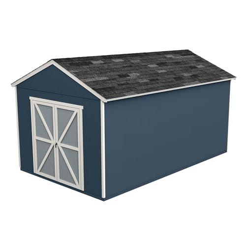 Handy Home Products Rookwood 10x16 Do-It-Yourself Wooden Storage Shed with Floor Kit- Does not Include Paint or Roofing Shingles