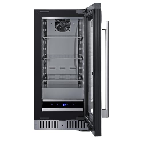 Summit 15” Built-In Beverage Center, Shallow 18” Depth Refrigerator, Commercially Approved, Stainless Steel - SDHG1533 on Fridge.com