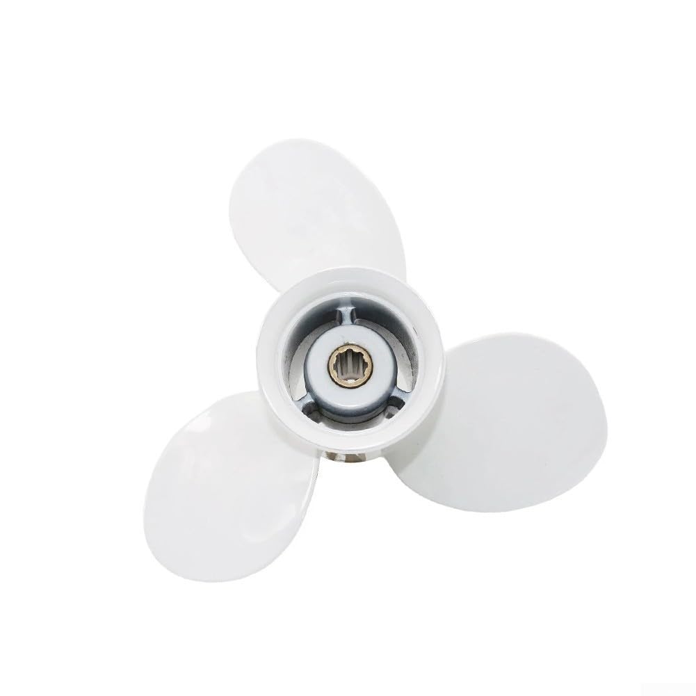 Elica del motore della barca della lega di alluminio 9-1/4 x 9 pollici 8 denti per 9.9HP 15HP 20HP per motori fuoribordo rotazione destra