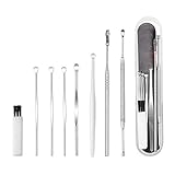 PROGARMENTS 8 Stücke Ohrenreiniger, Medizinischer Ohrreiniger, 8 set Ohrreiniger aus Edelstahl für die saubere bequeme Reiningung von Ohrenschmalz mit Aufbewahrungskiste