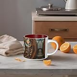 Matériau de qualité supérieure : notre tasse à café est fabriquée en céramique de haute qualité, assurant un design délicat et robuste. Le corps épais de la tasse offre une durabilité tout en offrant un look élégant qui améliore votre expérience de boisson