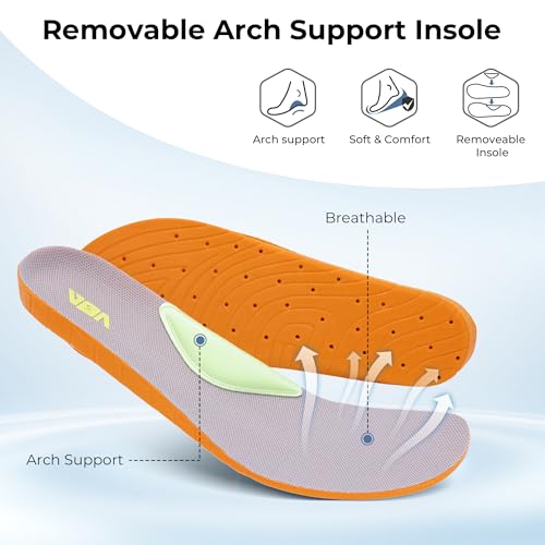 Image of Women's Walking Shoes for Plantar Fasciitis Pain Relief Arch Support Orthotic Tennis Sneakers Supportive Comfortable for Gym Workout US 5.5-11