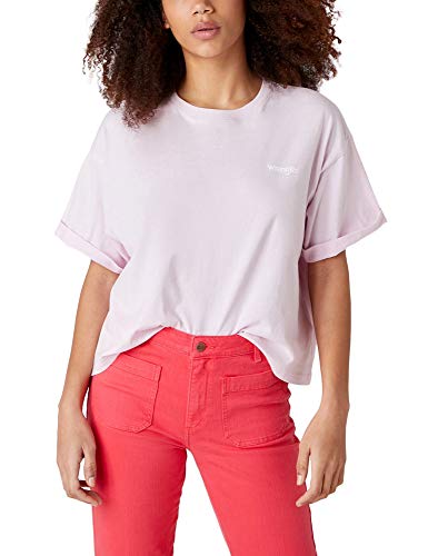 Wrangler Maglietta Estiva T-Shirt, Viola (Lilac