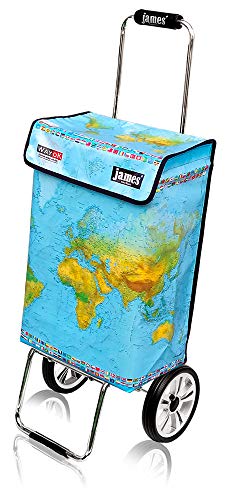 James® Einkaufstwagen Design WAYOK Deluxe, moderner Einkaufstrolley, bunter Lifestyle Trolly, Rollkoffer, 40kg Tragkraft… – Bild 3