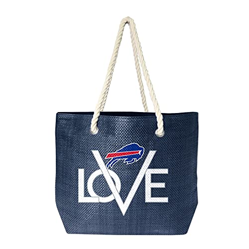 Littlearth NFL Buffalo Bills Love Rope Tote Team Color 19 x 6 x 14