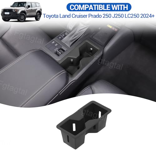 Inserto para portavasos consola central Toyota Land Cruiser Prado 2024 miniatura 5