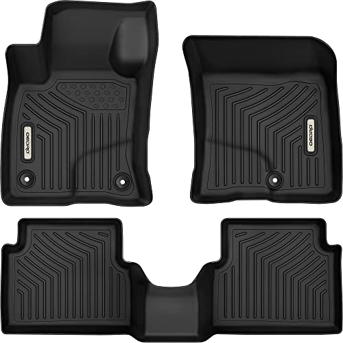 OEDRO Floor Mats Compatible with 2022 2023 Ford Maverick (Not fit Hybrid), Unique Black TPE All-Weather Guard Floor Liner