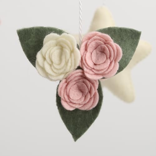 Deer Hanging Mobile Girl Room Decor Butterflies Flowers Ceiling Mobile - Image 6
