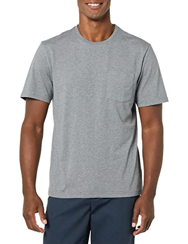 Image of Amazon Essentials Men's Short-Sleeve Crewneck Pocket T-Shirts, Pack of 2