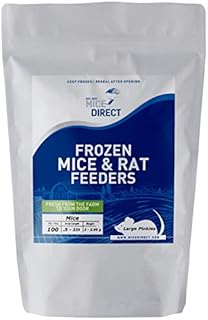 MiceDirect- 100 Mice Pinkies- Fresh Fast Frozen Pinky Food Feeders for Baby Corn Ball Python Milk Snake Lizard Pet Reptiles