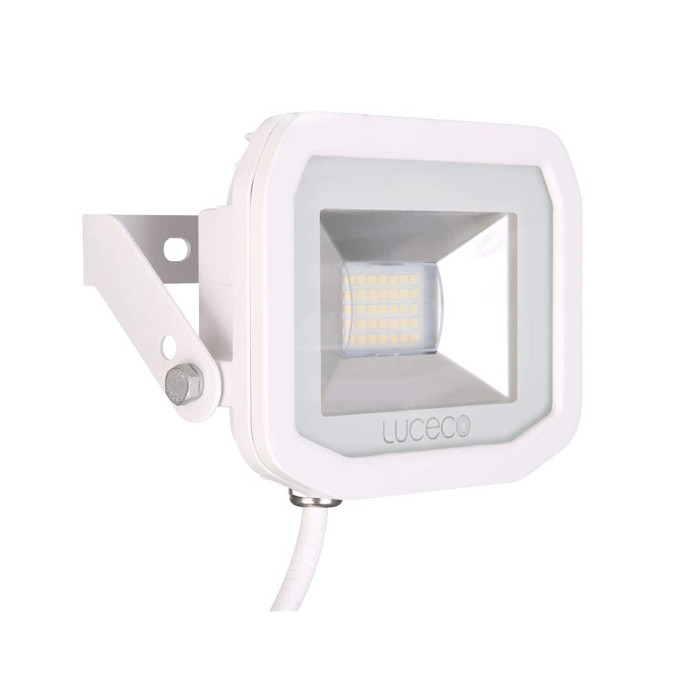 Guardian Slim Flood Light with 1 m Cable, 22 W, 5000K Colour Temperature, White, 15.5 x 10.5 cm