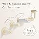 SONGWAY Kletterwand Katzen Katzentreppe Wandmontage - 4-teilig Katzen Kletterwand Set mit Hängematte und Sisalsäule, Wandliege Katze, Kratzbaum Wand, Katze kratzmöbel, Beige