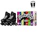 Crazy Skates Soda Pop Adjustable Roller Skates for Girls and Boys - Adjusts to fit 4 Shoe Sizes - Cola Roller (Size: Medium | 3-6)