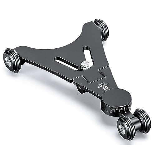 Leofoto DY-01 Mini Foldable Skater Video Dolly Panning 360/ 1/4“ Screw