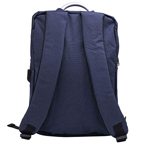 Image of TIED RIBBONS 20 LTR Slim Laptop Bag Backpack with 3 Compartment and USB Charging Point(Blue)-Fits up to 15.6-inch Laptop