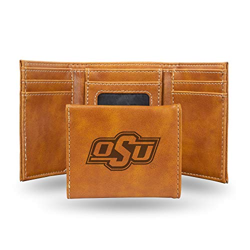 Image of Rico Industries NCAA Laser Engraved Trifold Laser Engraved Tri-Fold Wallet - Men's Accessory