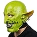 AQKILO Goblin Mask Scary Halloween Latex Full Head Realistic Masks Fancy Dress for Halloween Carnival Costume Party