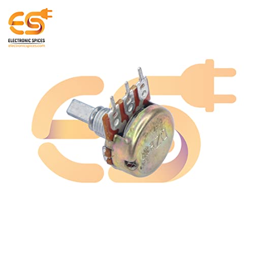Image of Electronic Spices 22k 3 Pin D Shaft Rotary Potentiometer Volume Pot 22K with Knob for Multiple Applications (Pack of 4)