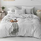 三幸 掛け布団カバー 水洗い加工 ダブルロング グレー パステルカラー 洗える シワになりにくい 429731-0008