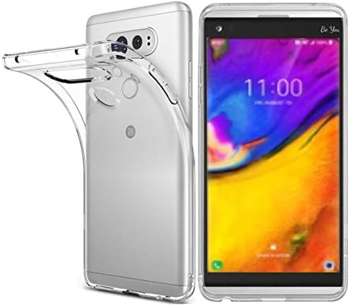 LG V40 ThinQ Case, LG V40 Case, Yiakeng Waterproof Wallet Slim Soft Glitter Silicone Crystal TPU Phone Cases Full Cover for LG V40 (Clear)