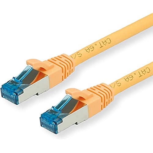 VALUE Cordon LAN Cat 6A | Component Level | Câble réseau S/FTP Ethernet avec connecteur RJ45 | jaune 15 m