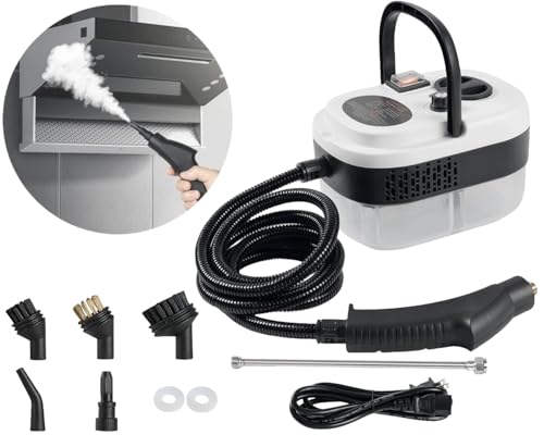Foandbevi 7 in 1 Steam Cleaner 2500W High Pressure Steamer for Cleaning, Car Steamer Handheld Steam Cleaner for Home Use, Hardwood Floor Steam Cleaner for Upholstery, Kitchen, Bathroom, Grout by Foandbevi - Used condition - US$43.84